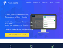Tablet Screenshot of nimblecms.com